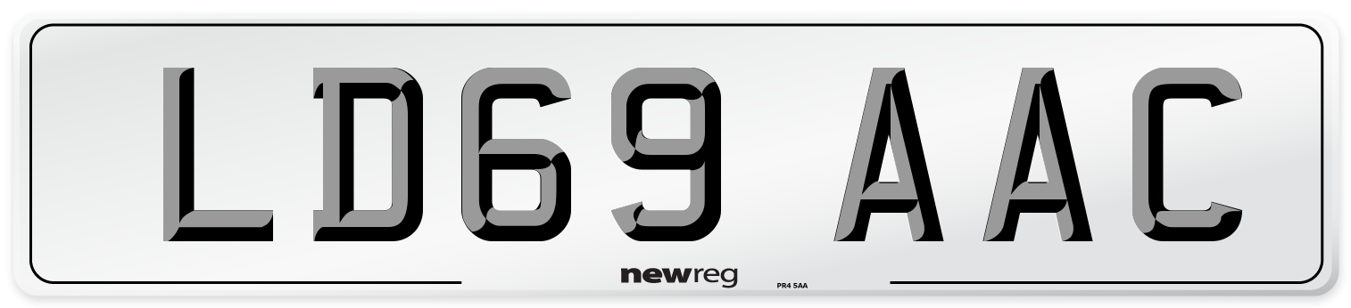 LD69 AAC Number Plate from New Reg